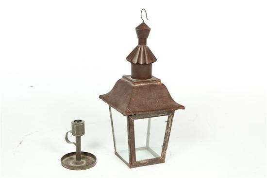 HANGING LANTERN.  American  19th