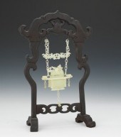 Hanging Lidded Jade Basket in