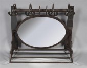 HANGING MIRROR WITH COAT HOOKS