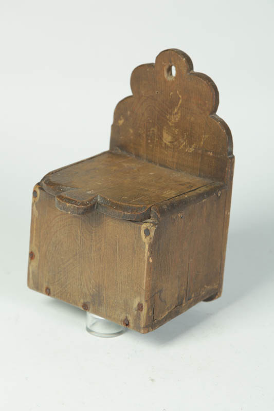 HANGING SALT BOX.  American  mid