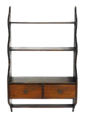 HANGING SHELF, AMERICAN, LATE