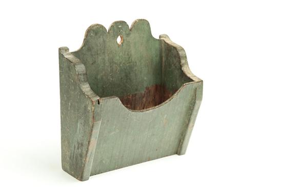 HANGING WALL BOX.  American  19th