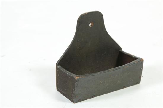 HANGING WALL BOX.  American  late