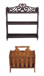 HANGING WALL SHELF AND MAGAZIN