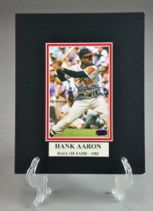 HANK AARON AUTOGRAPHED PHOTO -