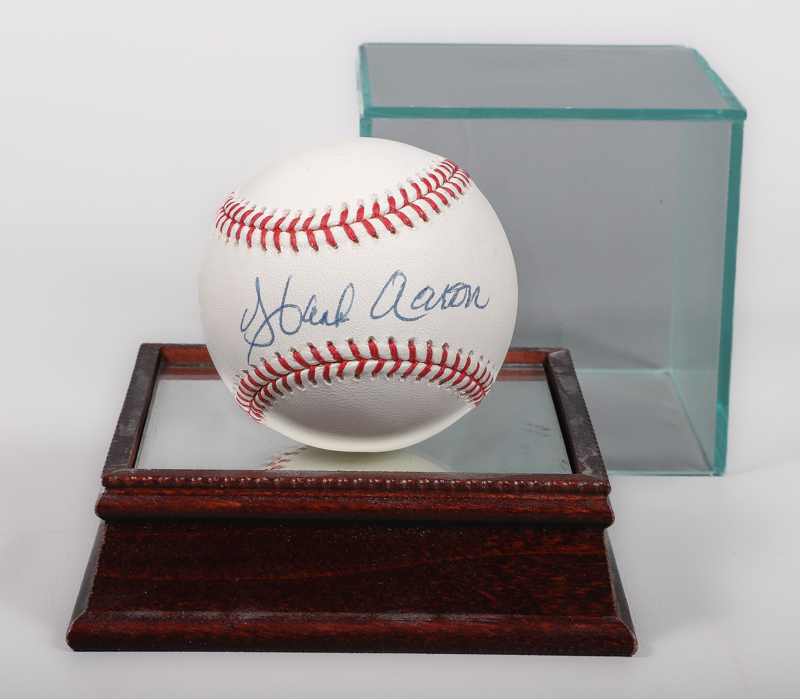 Hank Aaron signed OML baseball-