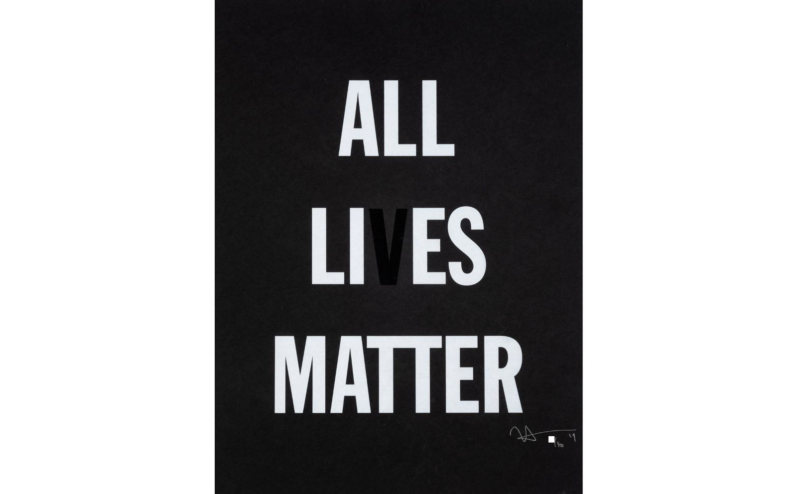 HANK WILLIS THOMAS ALL LIES MATTER,