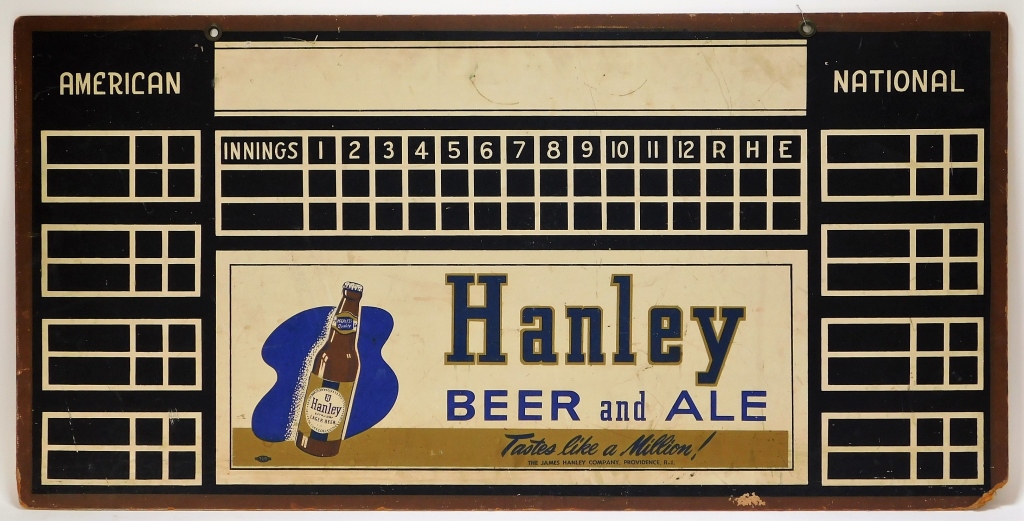 HANLEY BEER TABLE SCOREBOARD