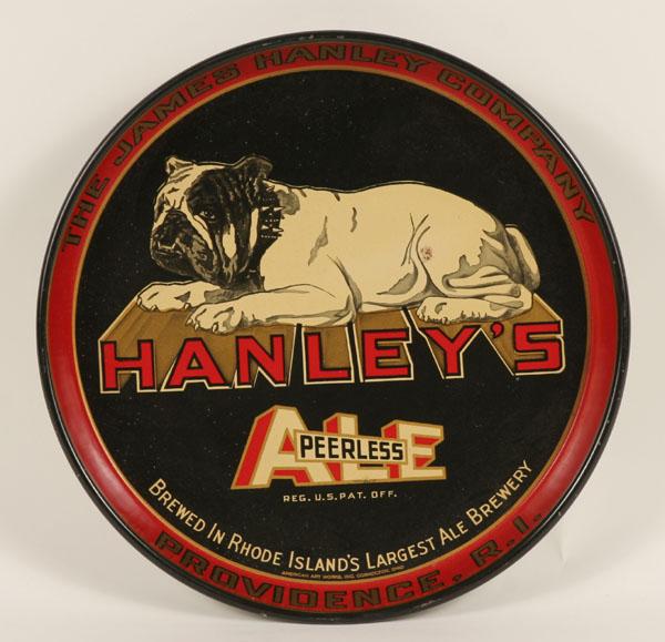 Hanley's Peerless Ale bulldog litho