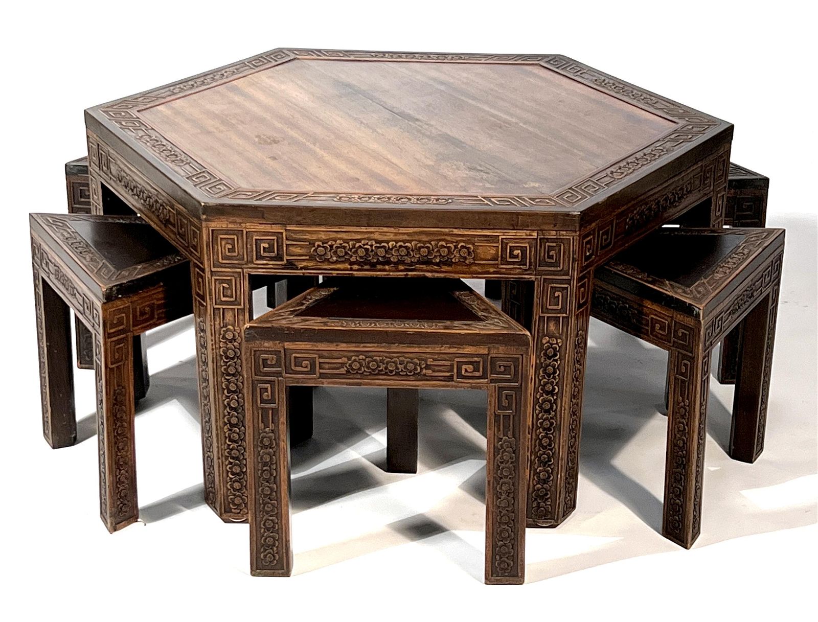HANNA HOUSE HEXAGONAL CHINESE LOW