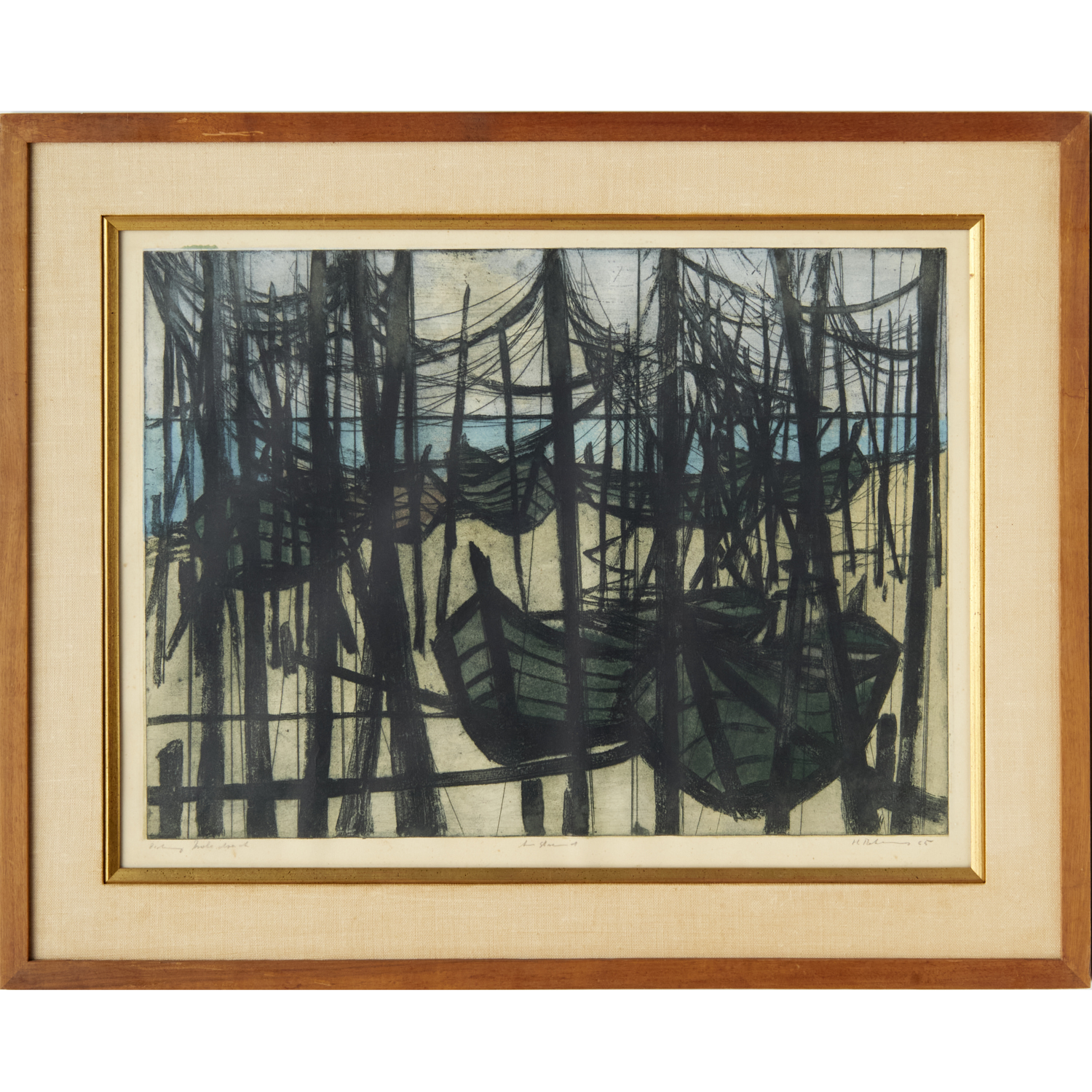 HANS BEHRENS, ETCHING, 1965 Hans