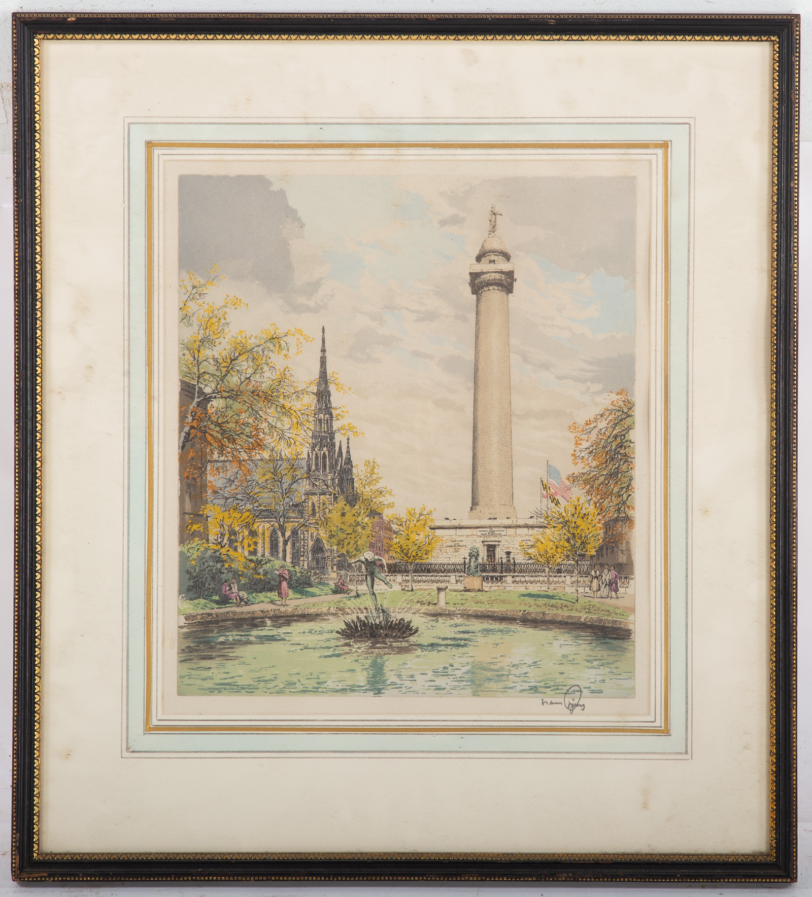 HANS FIGURA. "LANDMARK, BALTIMORE,"