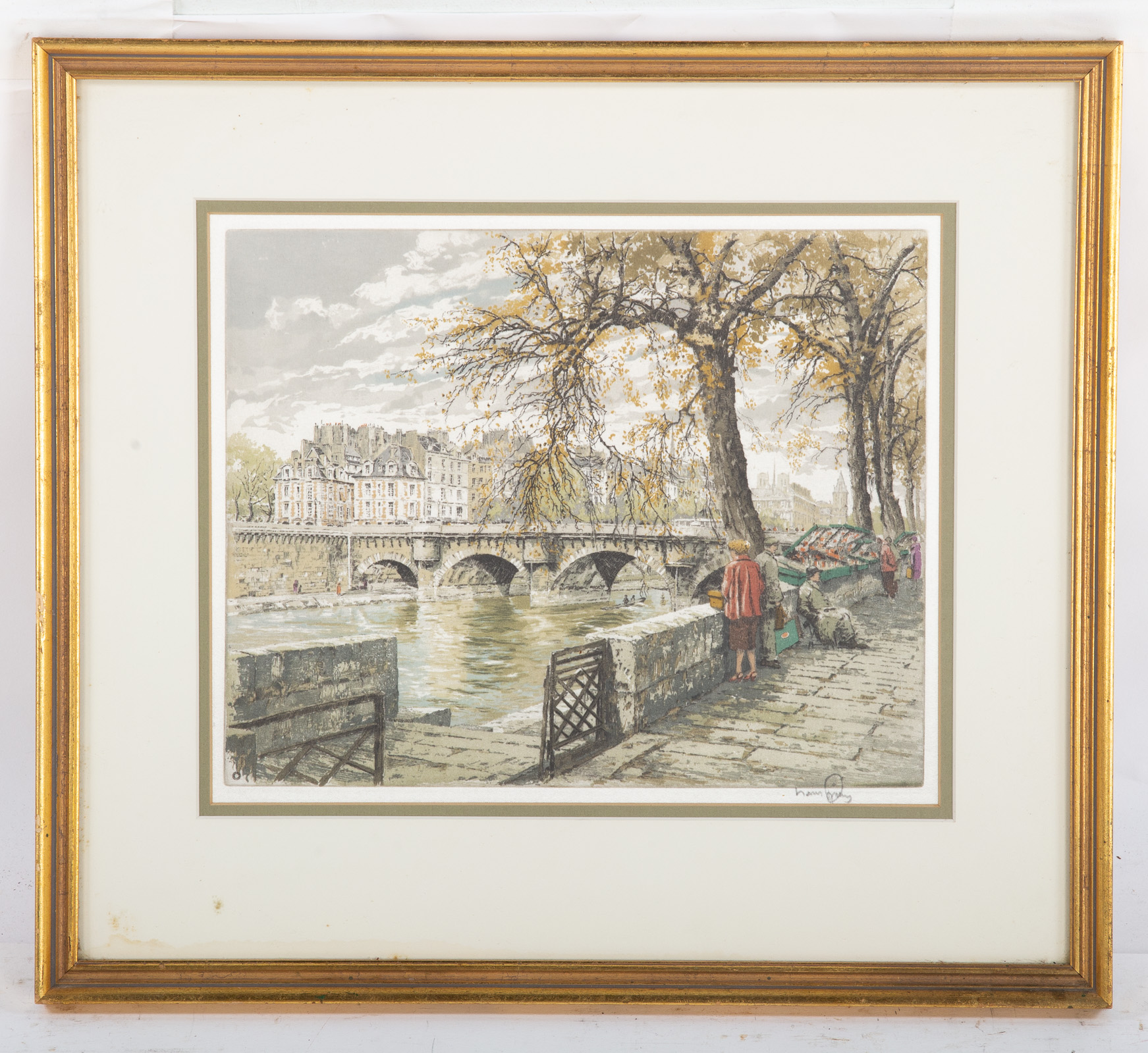 HANS FIGURA. "PONT-NEUF, PARIS,"