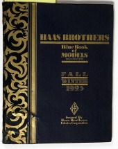 HANS HAAS BROTHERS BLUE BOOK O