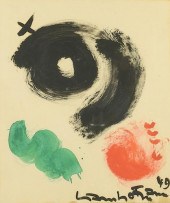 HANS HOFMANN, GOUACHE ON PAPER