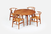HANS J. WEGNER, DINING SET (5)