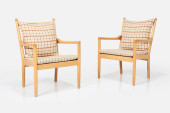 HANS J. WEGNER, LOUNGE CHAIRS