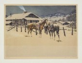HANS KLEIBER ETCHING "VISITORS