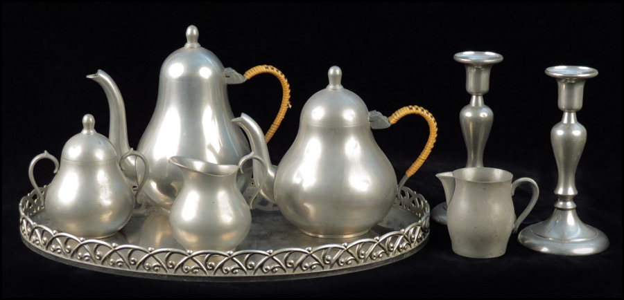 HANS KLEIN DUTCH PEWTER PARTIAL TEA