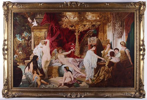 HANS MAKART PAINTING OIL ON