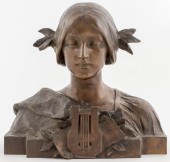 HANS MULLER ART NOUVEAU BRONZE
