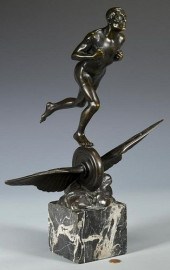 HANS MULLER FIGURAL BRONZE, PO