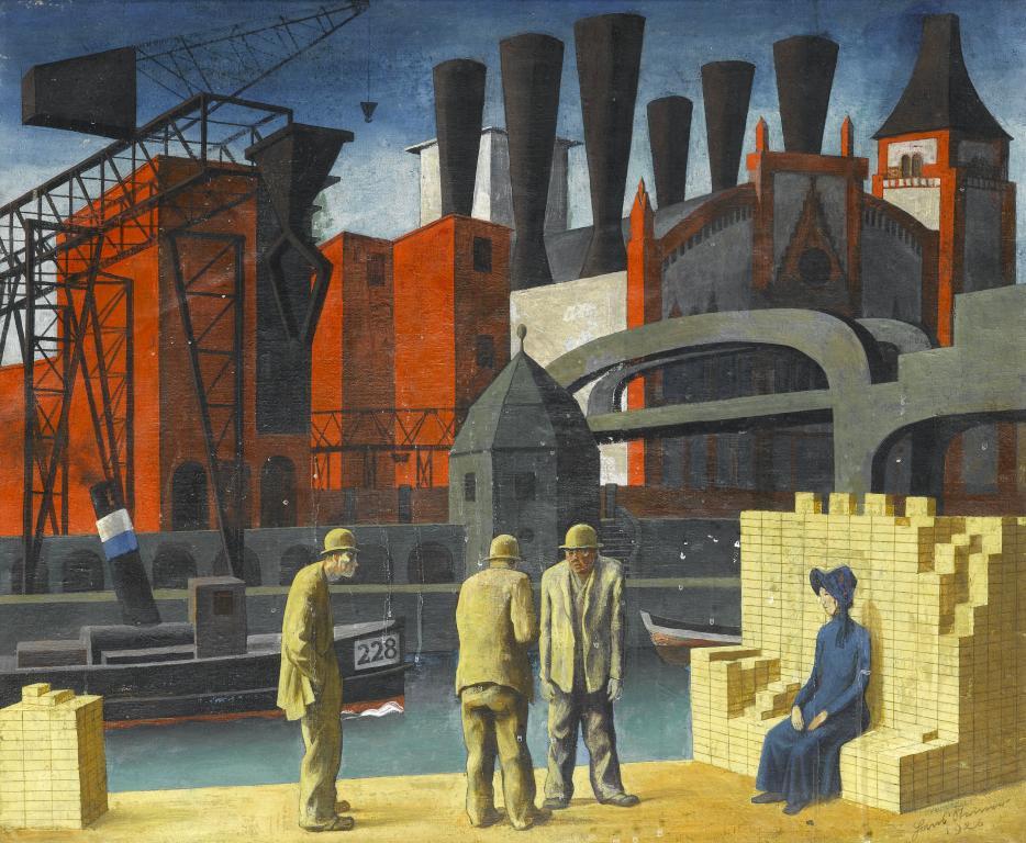 HANS STEINER, 1926 THE CANAL signed
