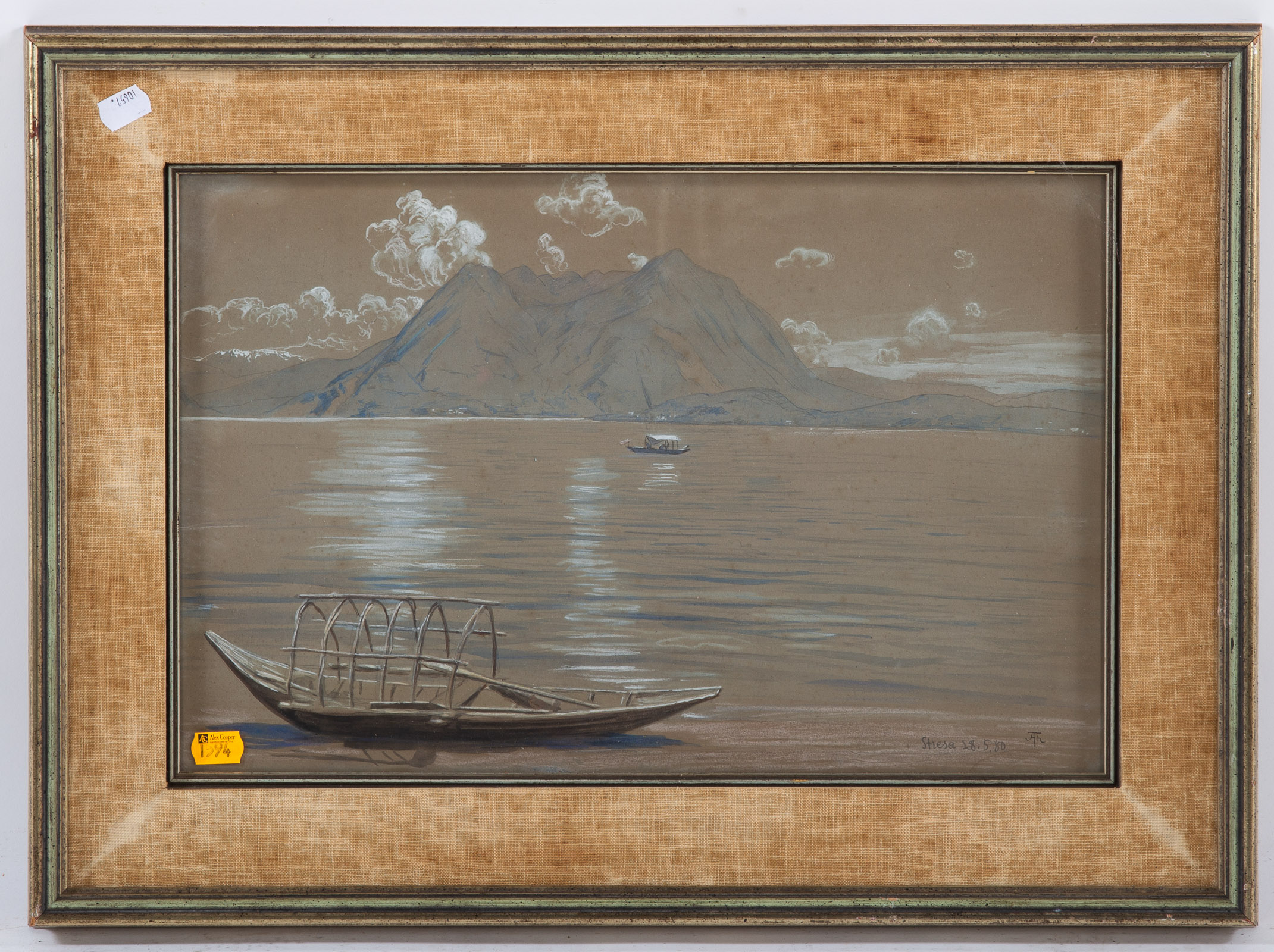 HANS THOMA. "STRESA," WATERCOLOR