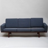 HANS WEGNER TEAK AND UPHOLSTER