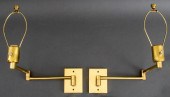 HANSEN BRASS SWING ARM LAMPS,