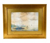 HARBOR SCENEwatercolor on pape