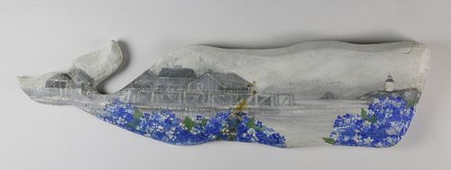 HARBORSCAPE PAINTED CARVED WOOD