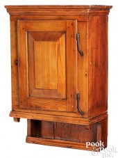 HARD PINE HANGING CUPBOARD, LA
