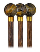 HARD STONE DRESS CANE-Ca. 1900
