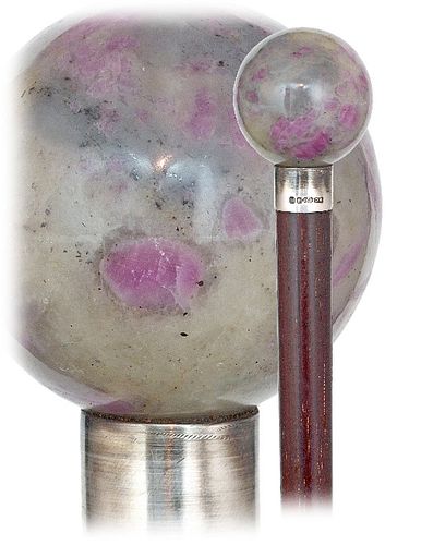 HARD STONE DRESS CANE-Ca. 1920