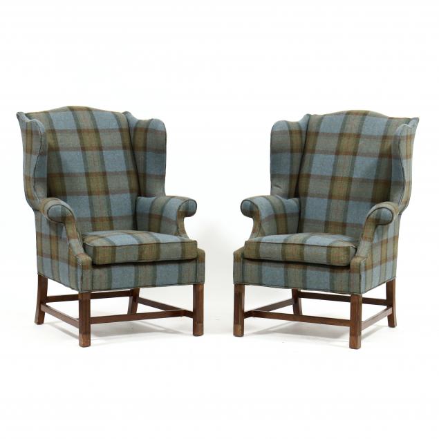 HARDEN FURNITURE, PAIR OF WOOL