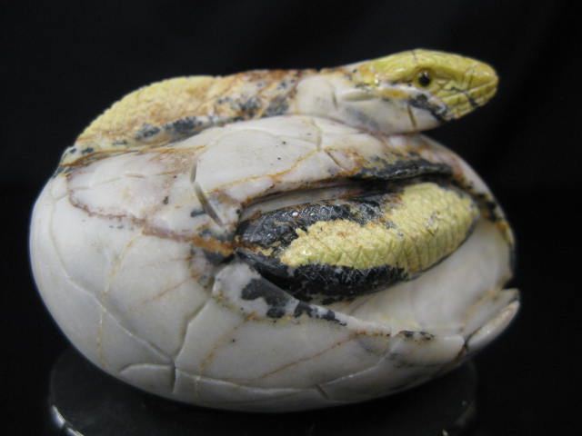 Hardstone Carving of a Snake
