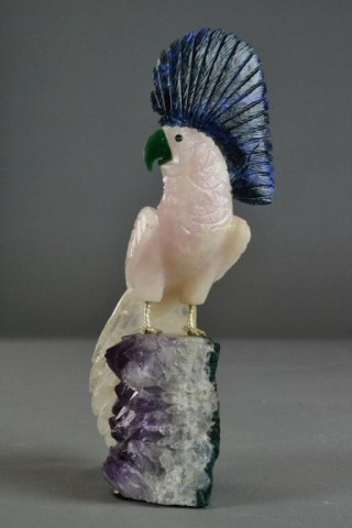 HARDSTONE COCKATOO ON