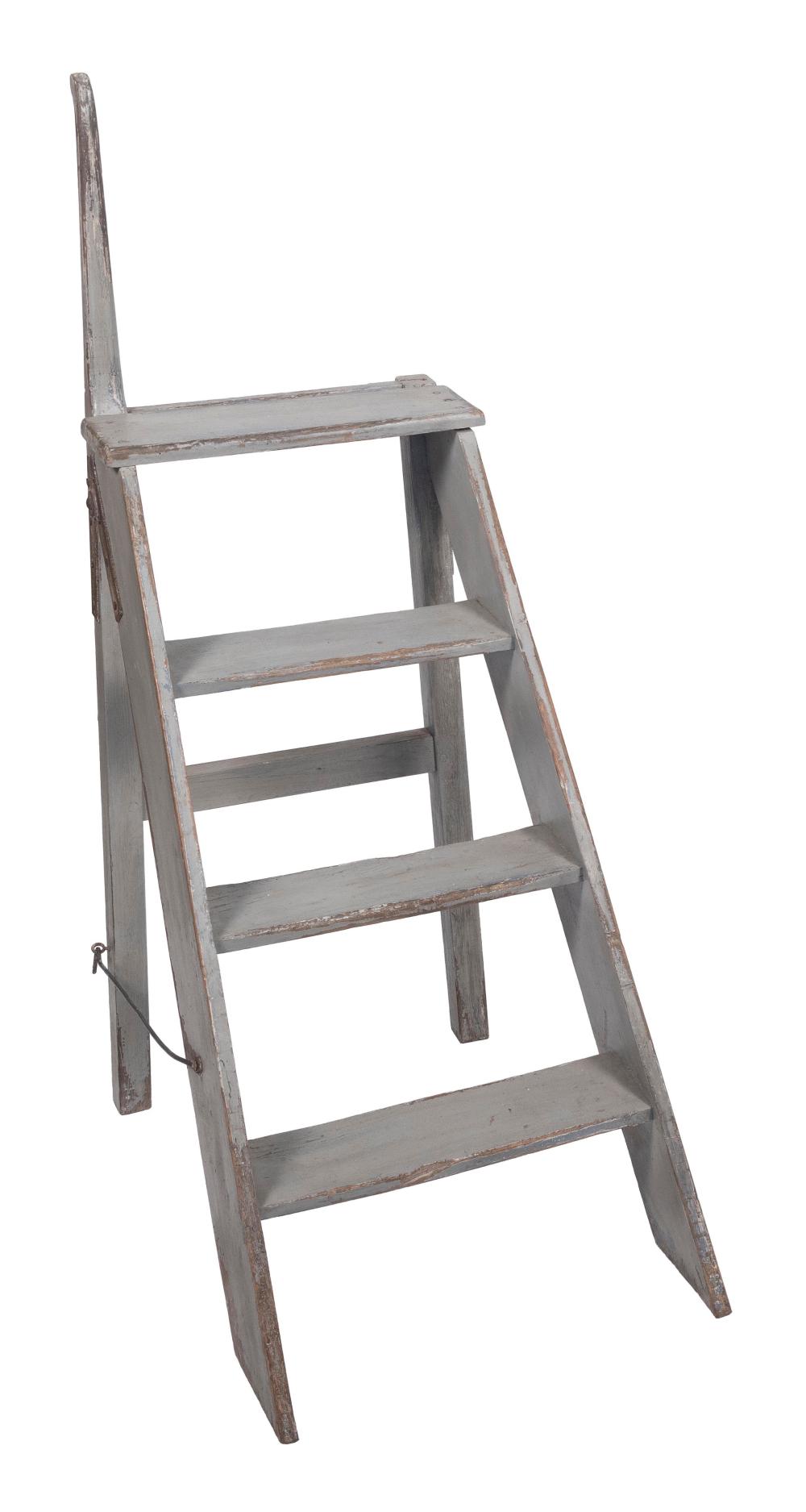 HARDWOOD FOLD-OUT LADDER FIRST HALF