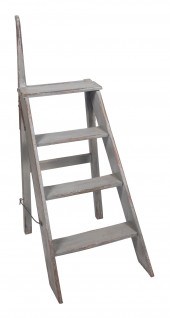 HARDWOOD FOLD-OUT LADDER FIRST