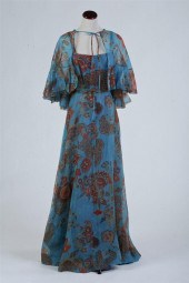 HARDY AMIES AQUA AND ORANGE PA