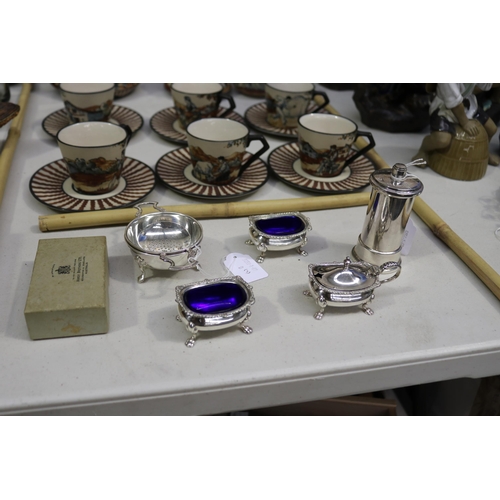 Hardy Bros silver plate mustard,