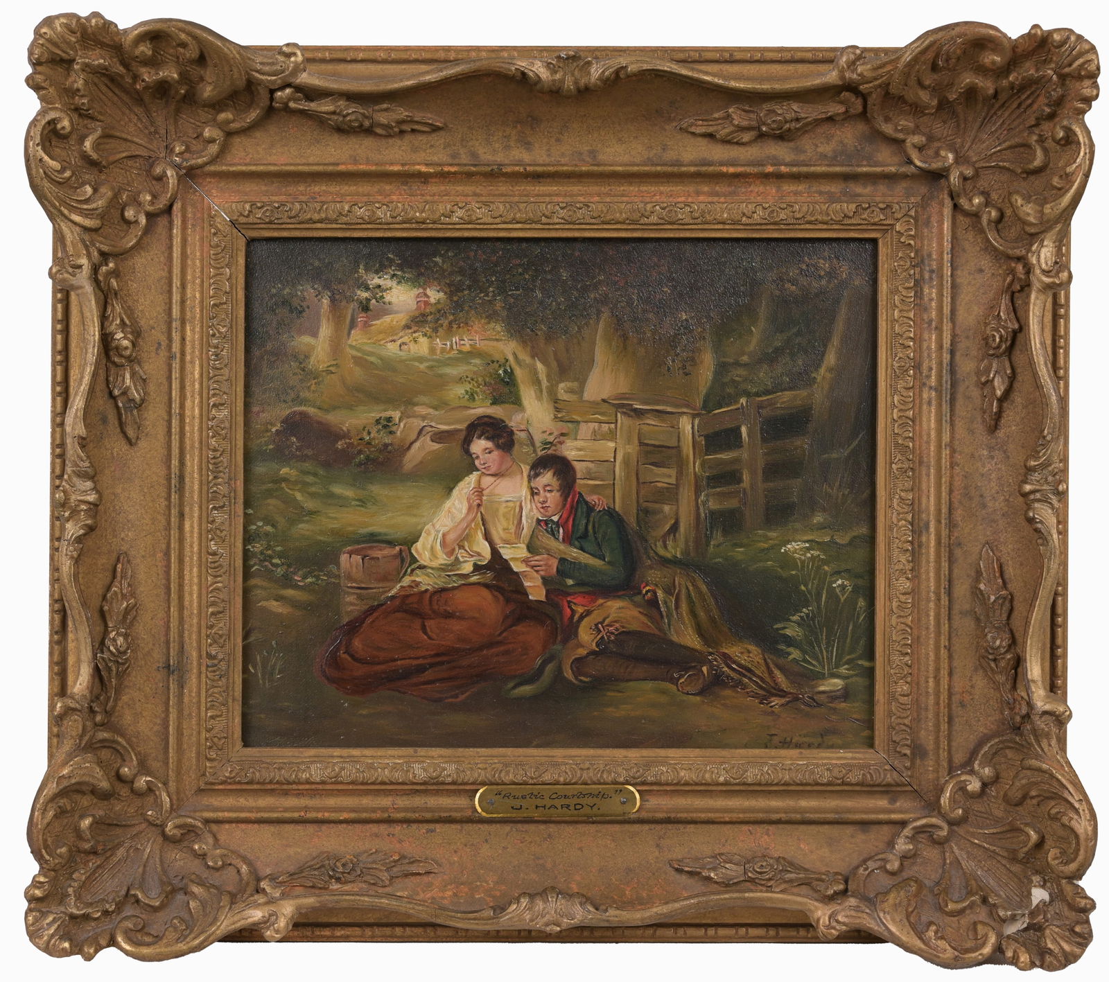 HARDY, SIGNED 19TH C. "RUSTIC