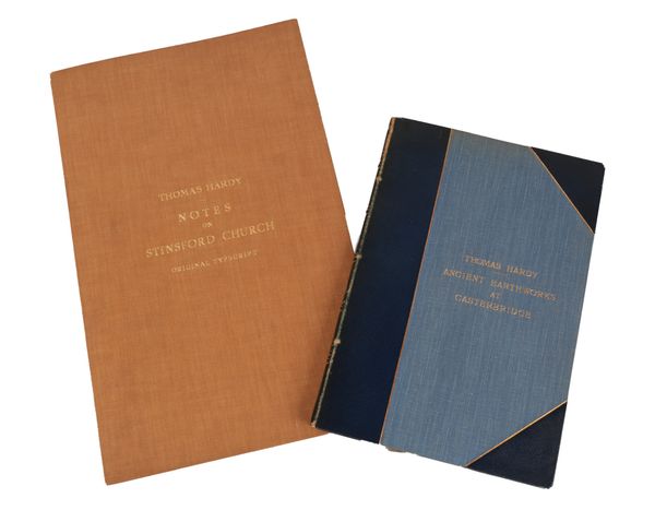 HARDY, THOMAS. NOTES ON STINSFORD