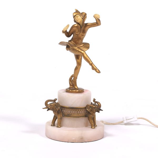 HARLEQUIN BOUDOIR LAMP 12" Art Deco