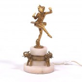 HARLEQUIN BOUDOIR LAMP 12" Art