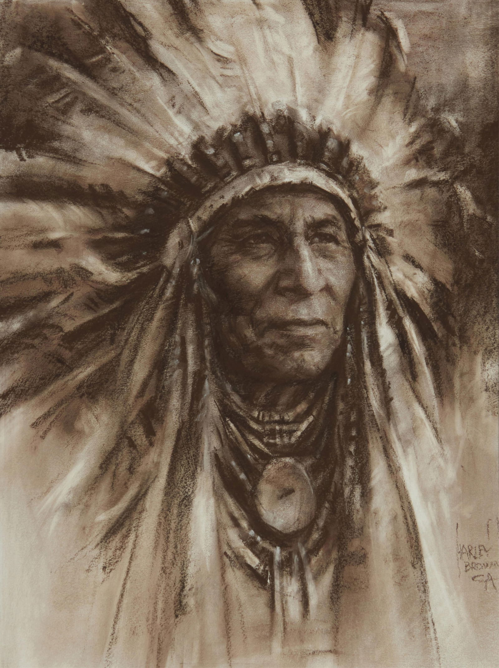HARLEY BROWN (B. 1939), "MANY