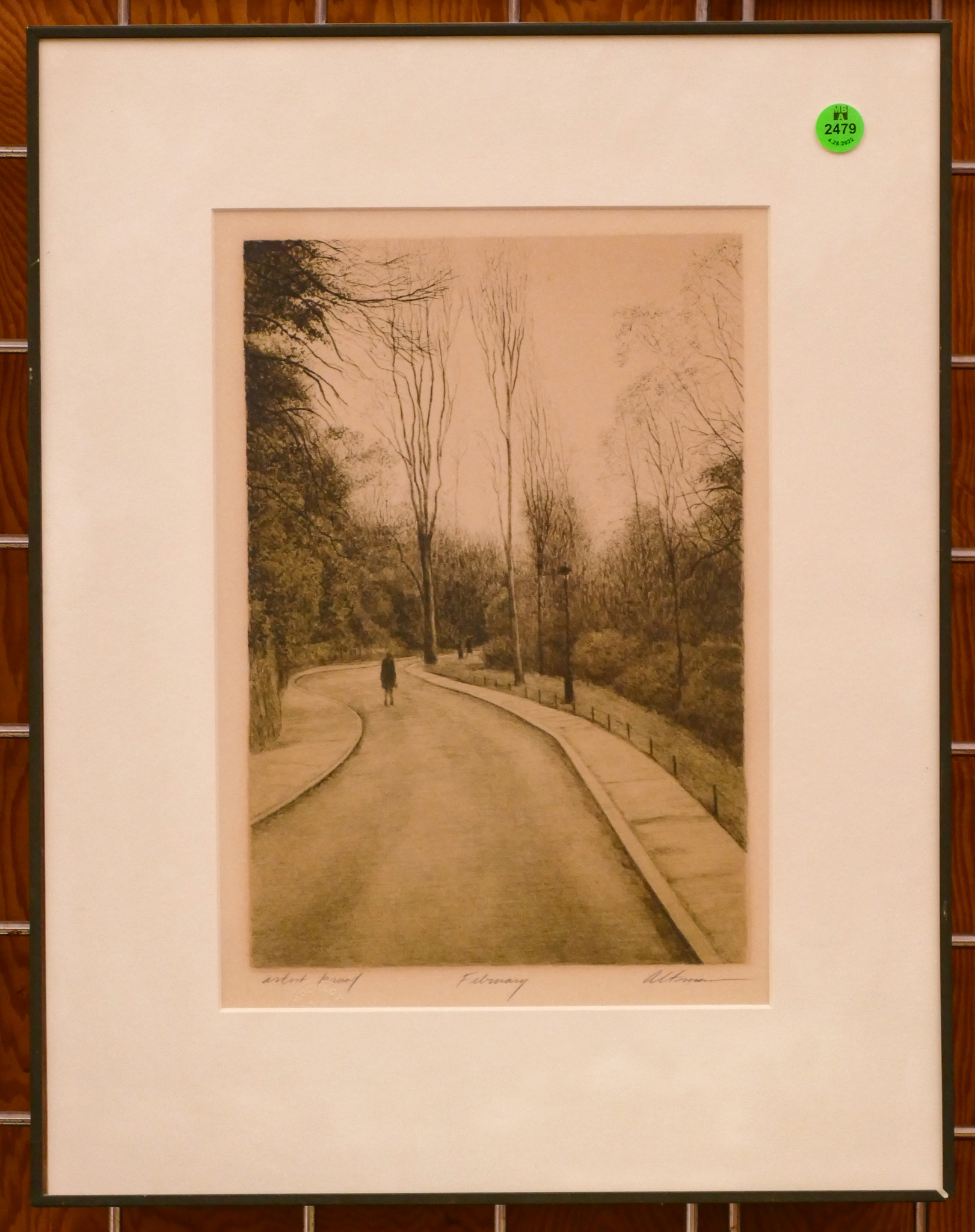 Harold Altman 'February' Signed