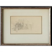 HAROLD ALTMAN, PEN & INK DRAWI