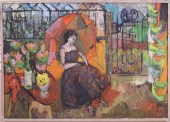 HAROLD ALVIN SIMS OIL ON CANVA